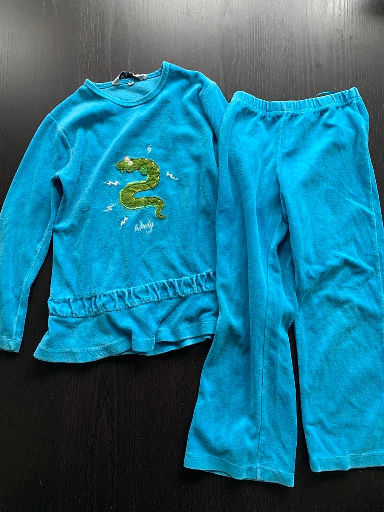 Woody pyjama (winter) - 6a / 116, Ophalen of Verzenden, Zo goed als nieuw, Woody, Nacht- of Onderkleding