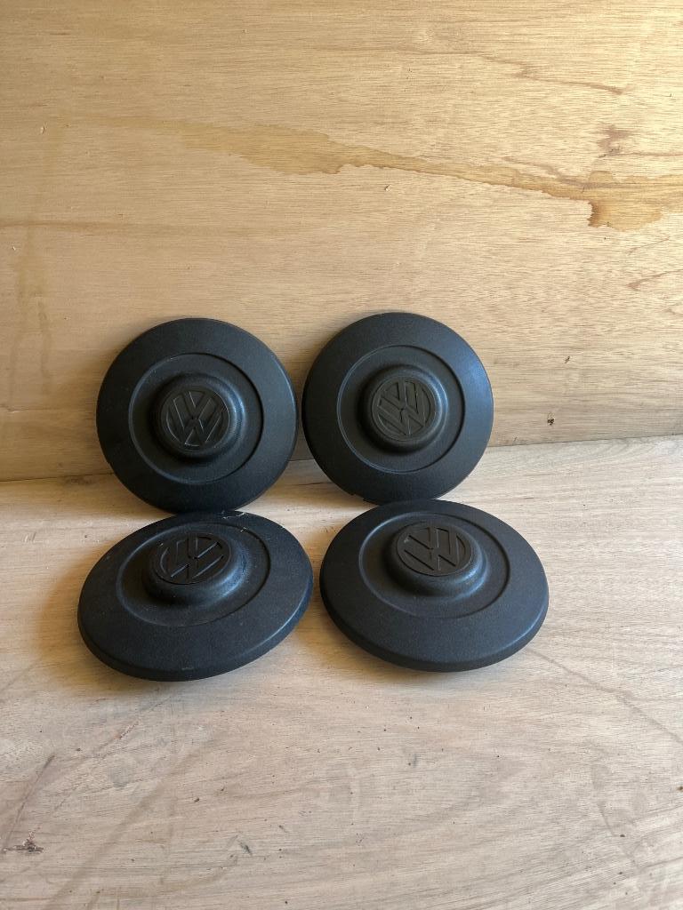 4 Originele Wielkappen VW T2 (ook voor sommige T3, T25), Auto-onderdelen, Banden en Velgen, Ophalen, 14 inch