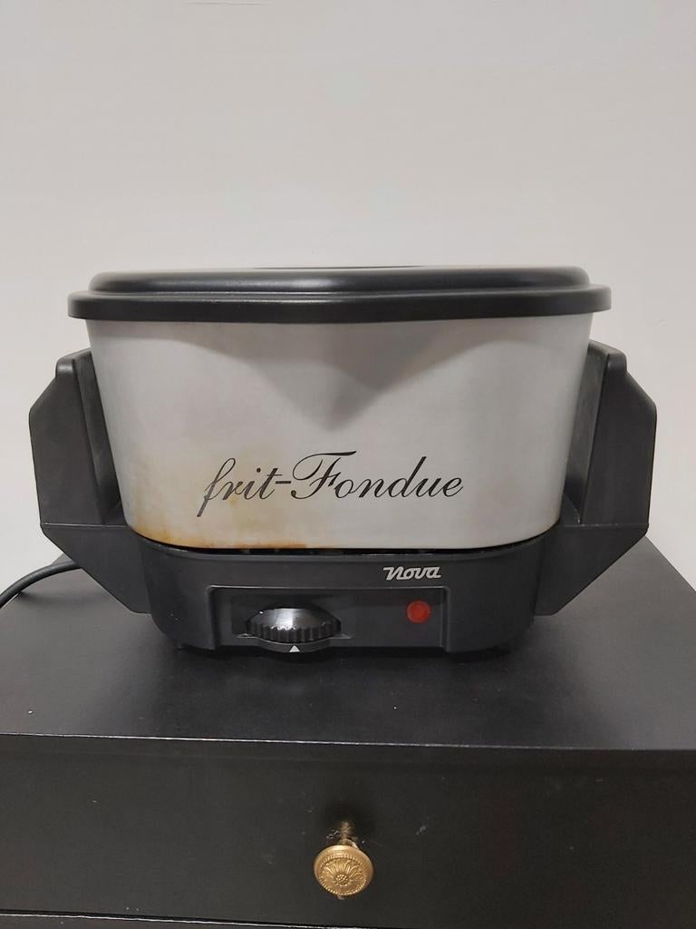 Retro Nova friteuse/fondue, Elektronische apparatuur, Frituurpannen, Ophalen of Verzenden, Gebruikt