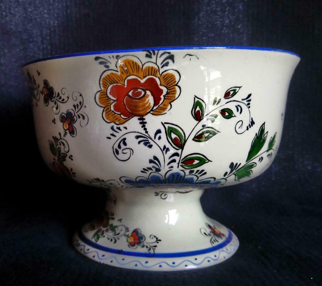 Plat sur pied Delft by H. Bequet antiquité, Antiek en Kunst, Antiek | Keramiek en Aardewerk, Ophalen