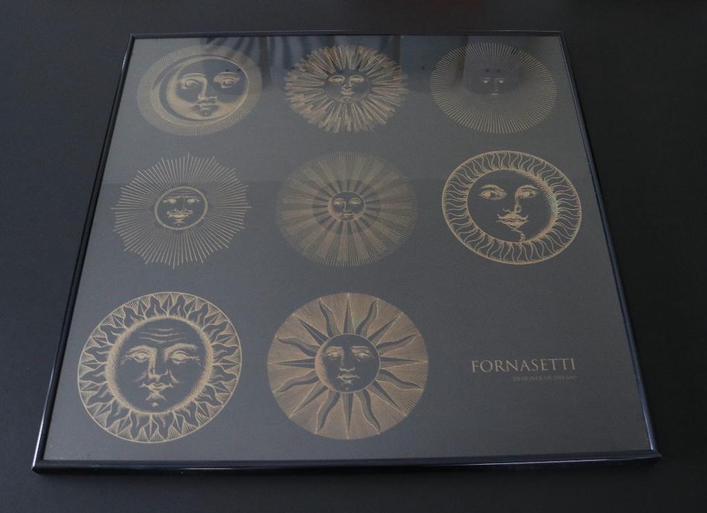 RARE Piero Fornasetti Designer Of Dreams - Sun Motif Print, Ophalen