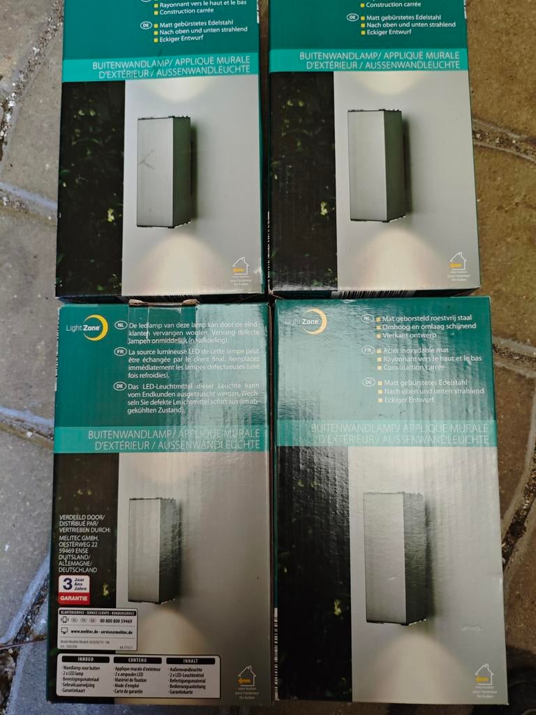 Buitenwandlamp (x4), Ophalen