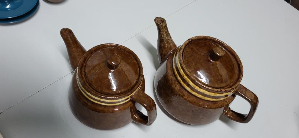 Theepotten bruin heel goede staat!, Huis en Inrichting, Keuken | Servies, Gebruikt, Overige typen, Ophalen of Verzenden, Overige stijlen