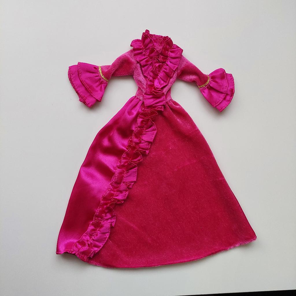 Velouren Barbie baljurk met lange mouwen, Ophalen of Verzenden, Zo goed als nieuw, Barbie