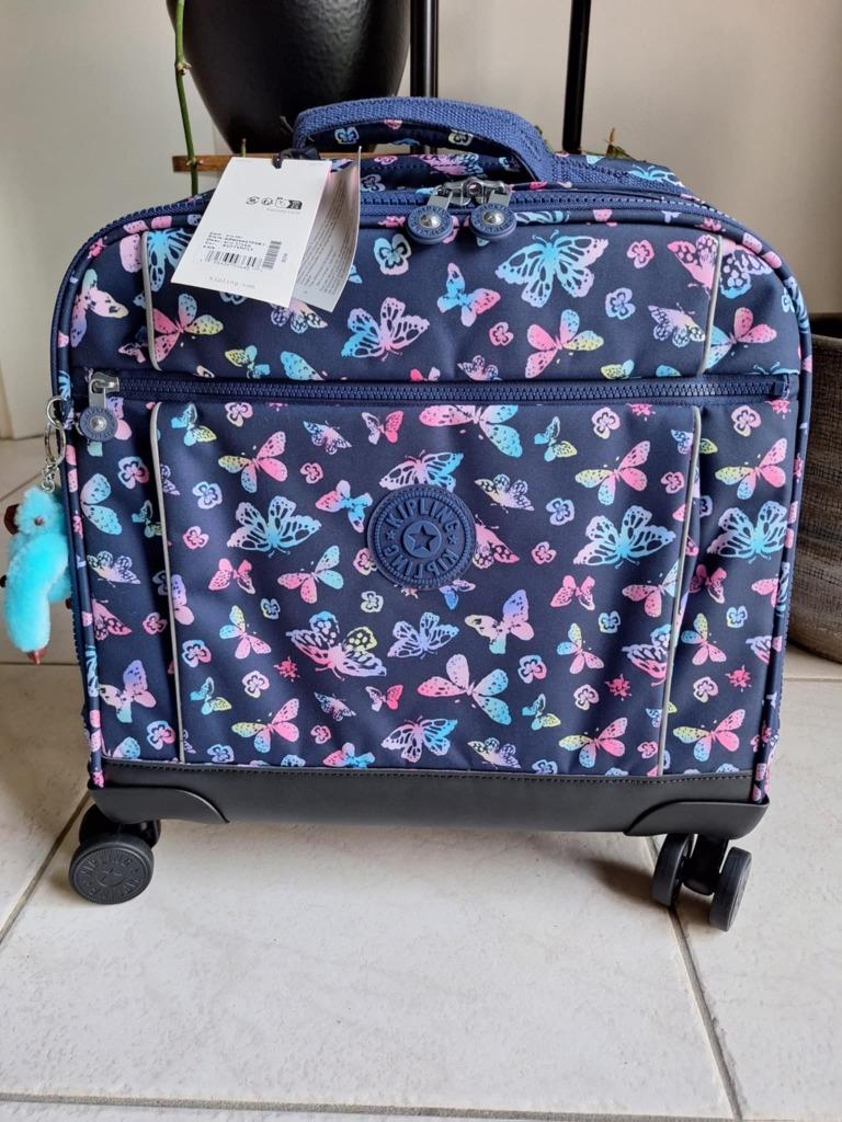 Cartable à roulettes Kipling (Butterfly Fun), Ophalen of Verzenden, Nieuw, Blauw, Aktetas of Boekentas
