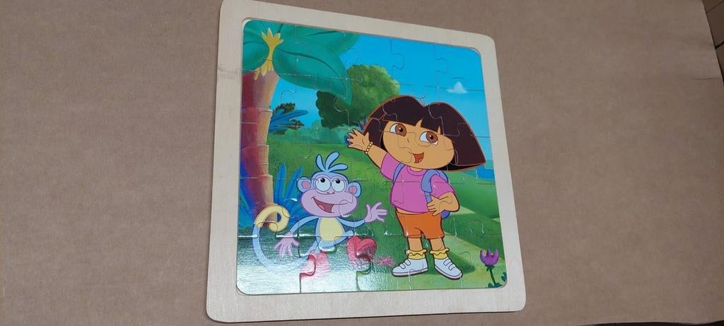 4 houten legpuzzels 22 x 22 cm, Kinderen en Baby's, Speelgoed | Kinderpuzzels, Ophalen of Verzenden, Zo goed als nieuw