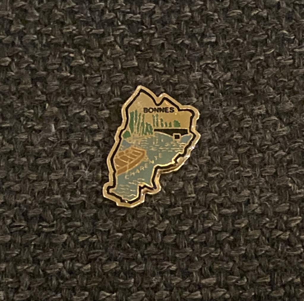 PIN - BONNES - CHARENTE - FRANCE - FRANKRIJK, Envoi, Utilisé, Ville ou Campagne, Insigne ou Pin's