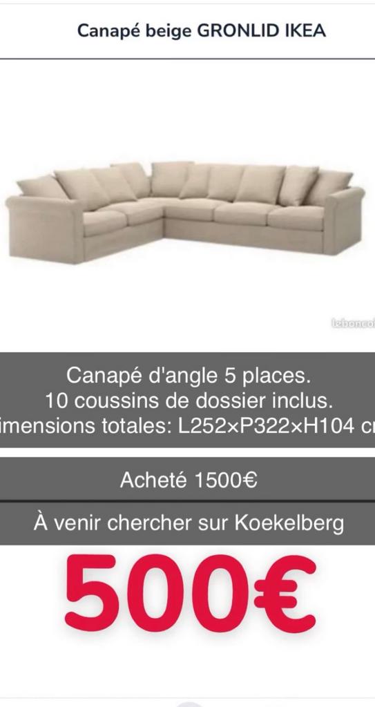 Canapé, Enlèvement