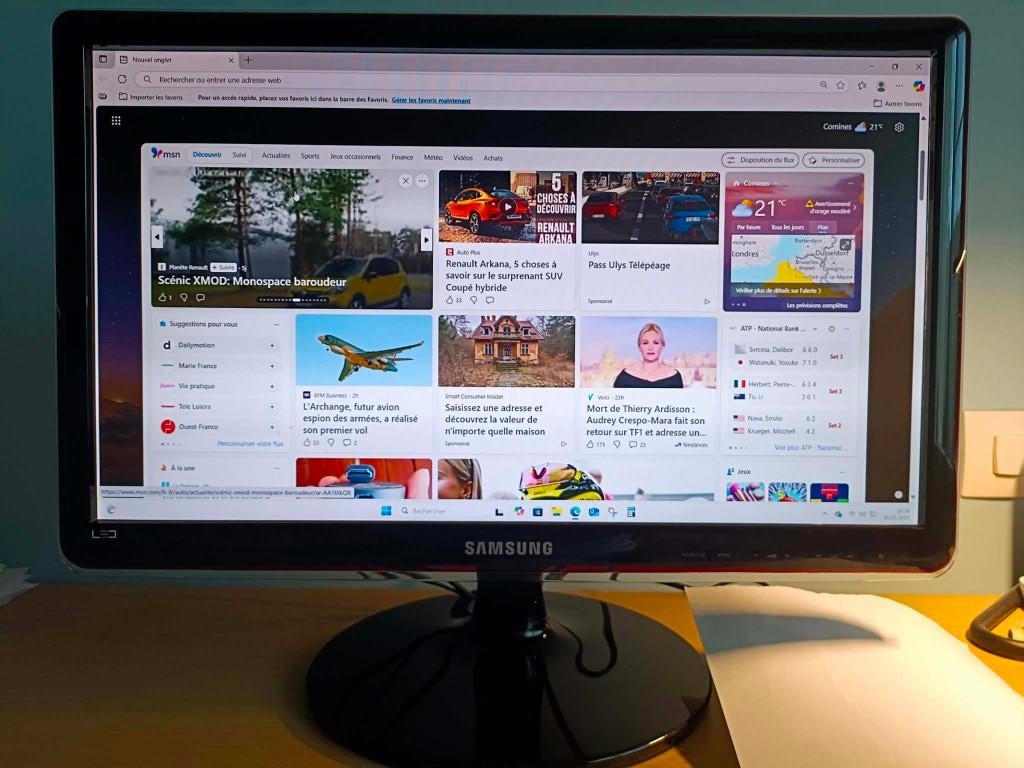 TNT PC/TV-scherm - SAMSUNG SyncMaster TA350, Ophalen, Samsung, 40 tot 60 cm, Full HD (1080p)