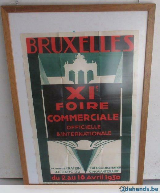art deco affiche Bruxelles Exposition 1930