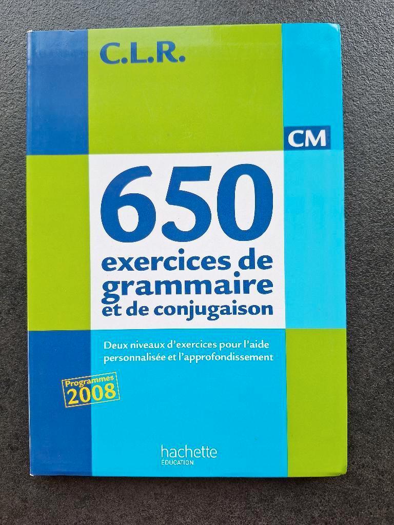 650 exercices de grammaire et de conjugaison - CM, Livres, Livres scolaires, Comme neuf, Français, Enseignement secondaire inférieur