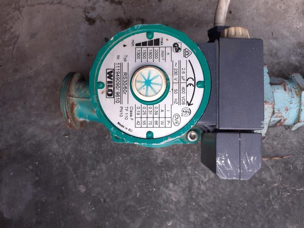 Circulatiepomp, Enlèvement, Utilisé