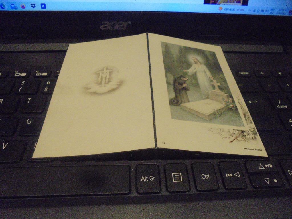 dp Estella-Cornelia Deine, Enlèvement ou Envoi, Image pieuse