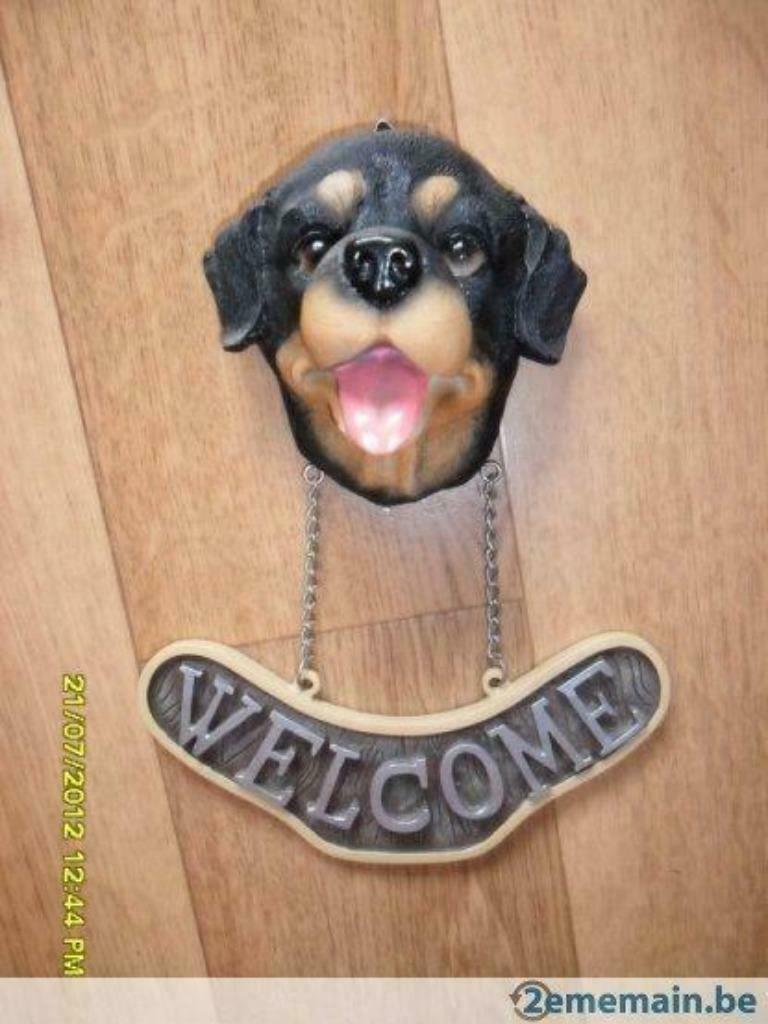 Chien Welcome à suspendre, Enlèvement ou Envoi, Comme neuf