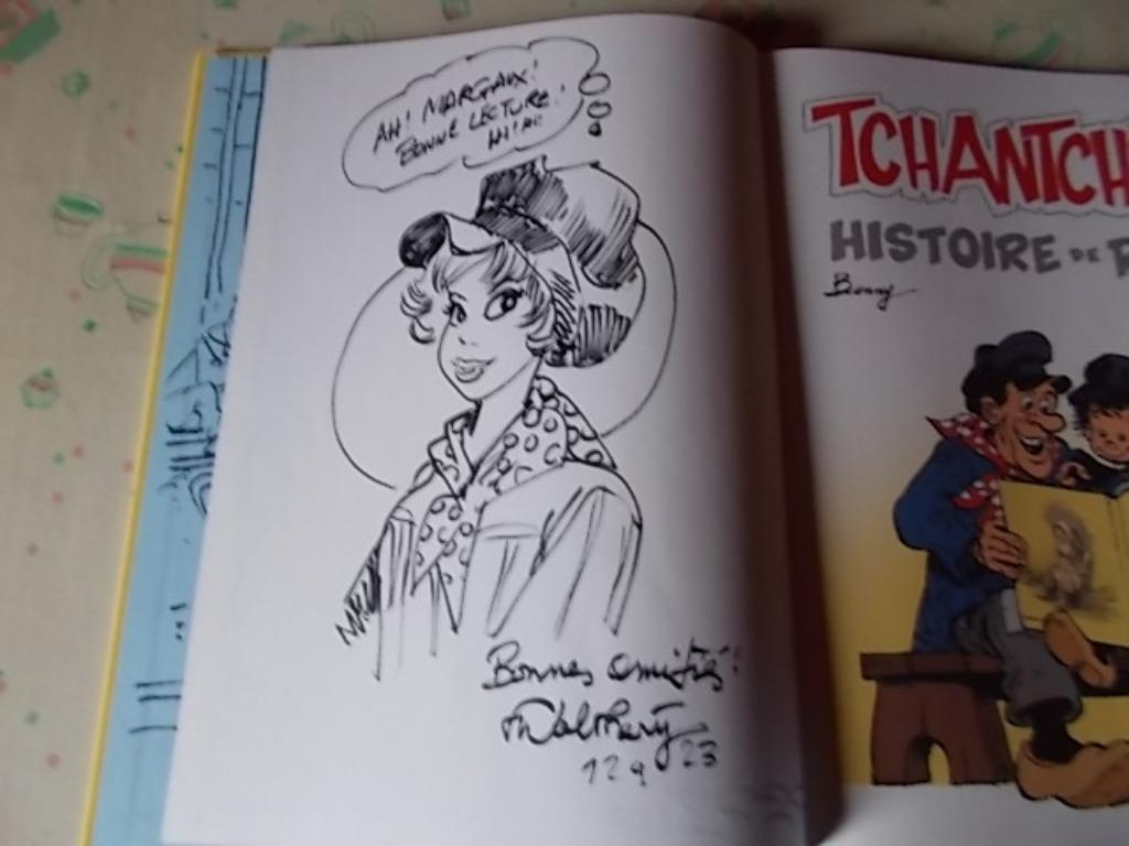 BD EO dédicace Natacha, Enlèvement ou Envoi, Comme neuf