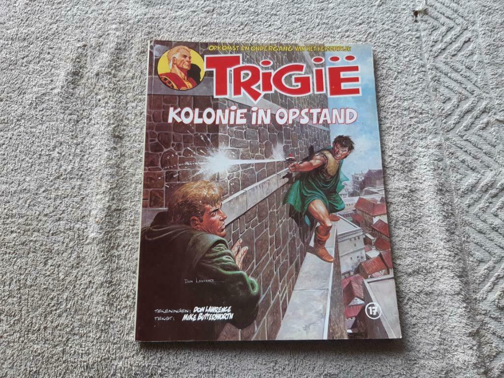 Trigie.17.Kolonie in opstand., Eén stripboek, Ophalen of Verzenden, Gelezen