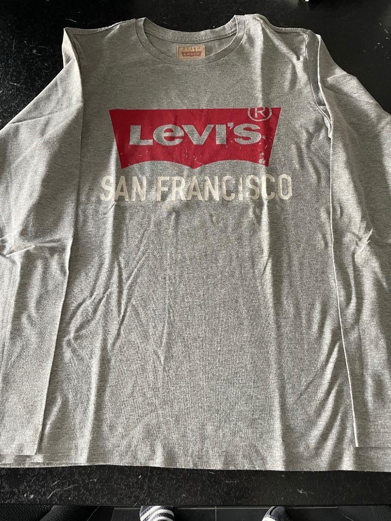 Grijs T-shirt lange mouwen Levi’s 14j, Ophalen, Gebruikt, Shirt of Longsleeve, Levi's