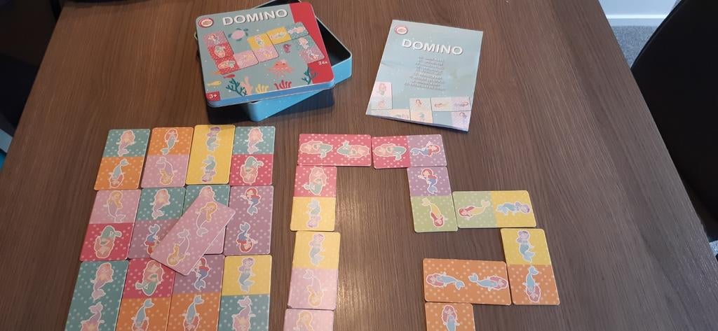 Domino zeemeerminnen vanaf 3j €5, Ophalen of Verzenden, Zo goed als nieuw