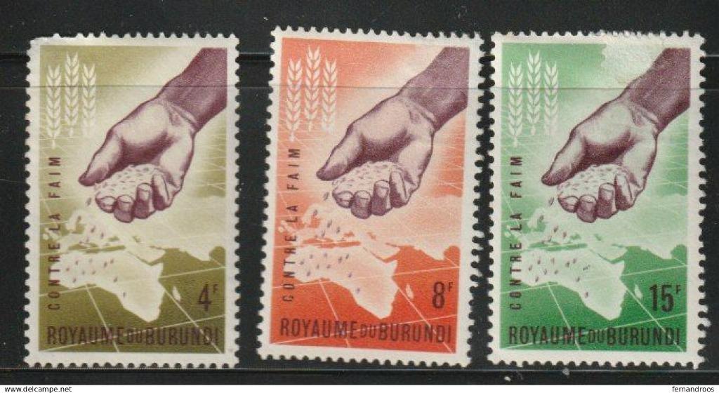 BURUNDI TIMBRES 1963 LUTTE CONTRE LA FAIM NON OBLITÈRES, Timbres & Monnaies, Enlèvement ou Envoi, Autres pays, Affranchi