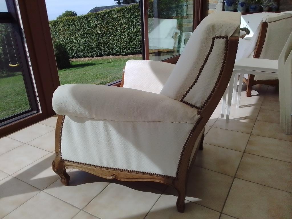 Paire de fauteuils boiserie en chêne, Enlèvement