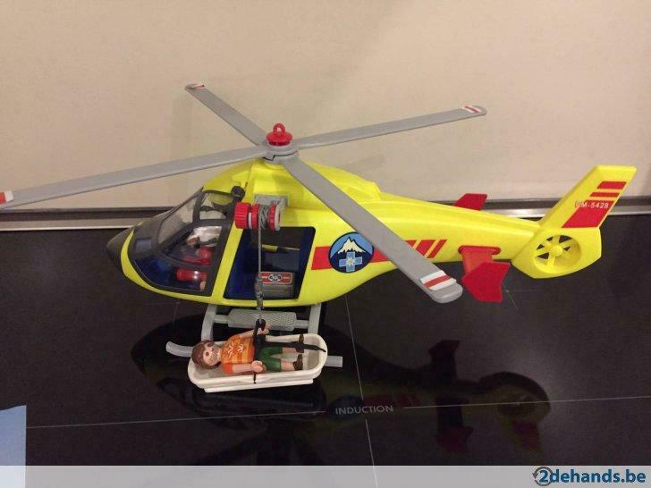 Playmobil reddingshelikopter 5428, Kinderen en Baby's, Speelgoed | Playmobil, Ophalen of Verzenden, Zo goed als nieuw, Complete set