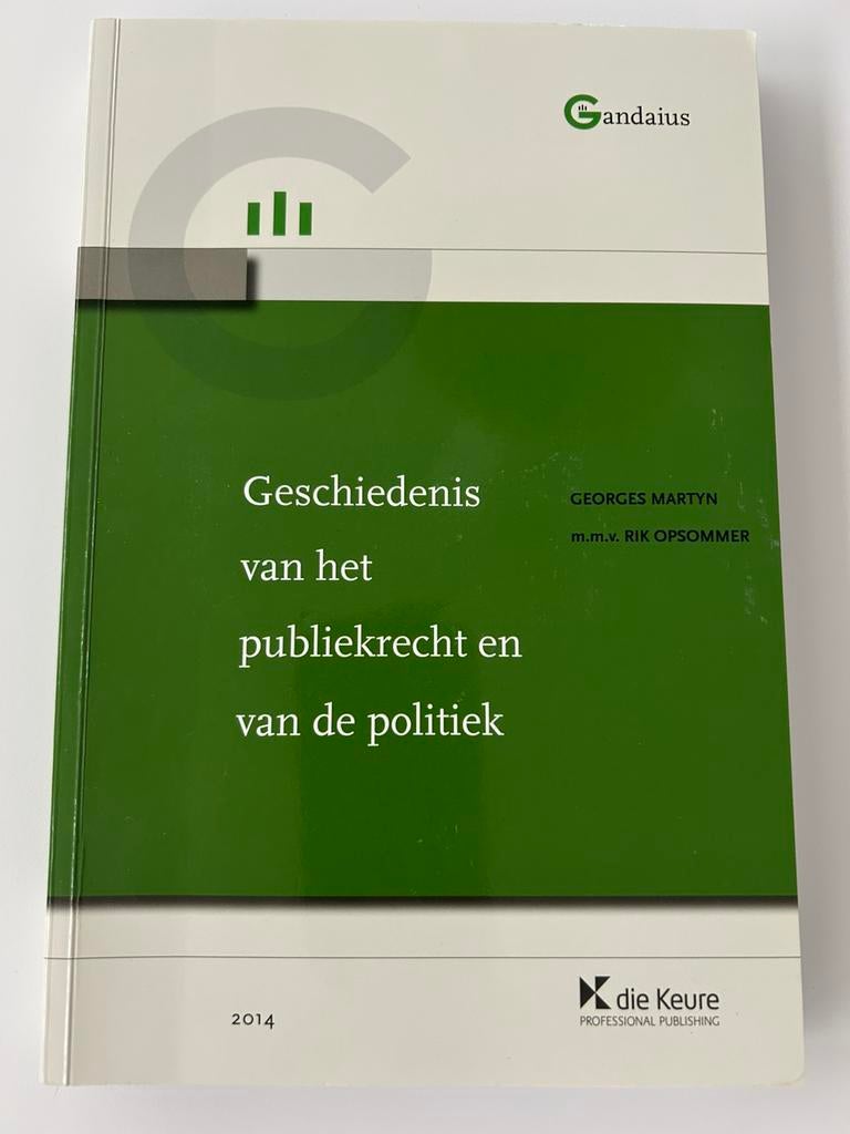 Geschiedenis van het publiekrecht en van de politiek, Ophalen, Gelezen, Georges Martyn