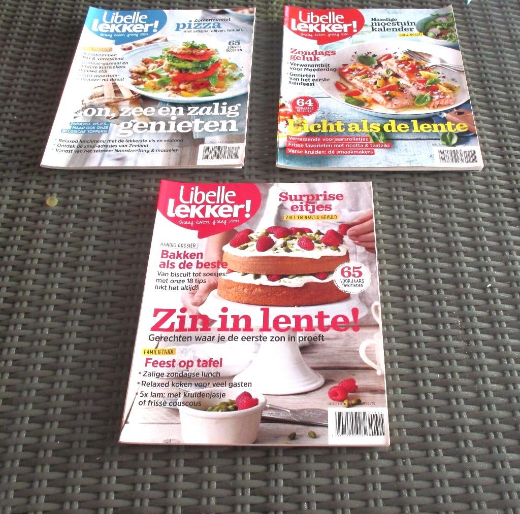 3 tijdschriften "Libelle Lekker" ! Jaargang 2015, Boeken, Ophalen of Verzenden, Zo goed als nieuw