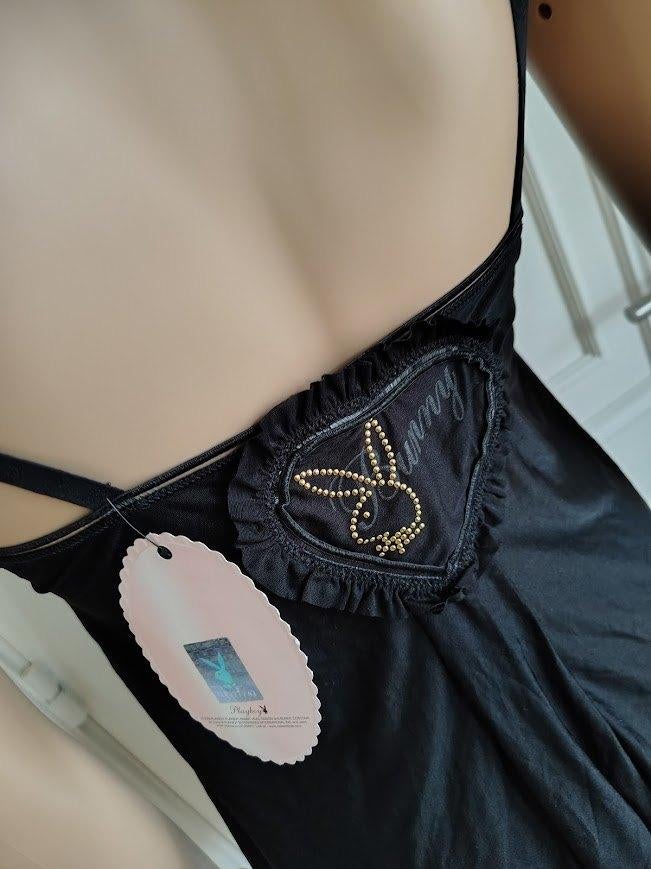 sexy babydoll van playboy, Kleding | Dames, Playboy, Verzenden, Zwart, Nachtkleding