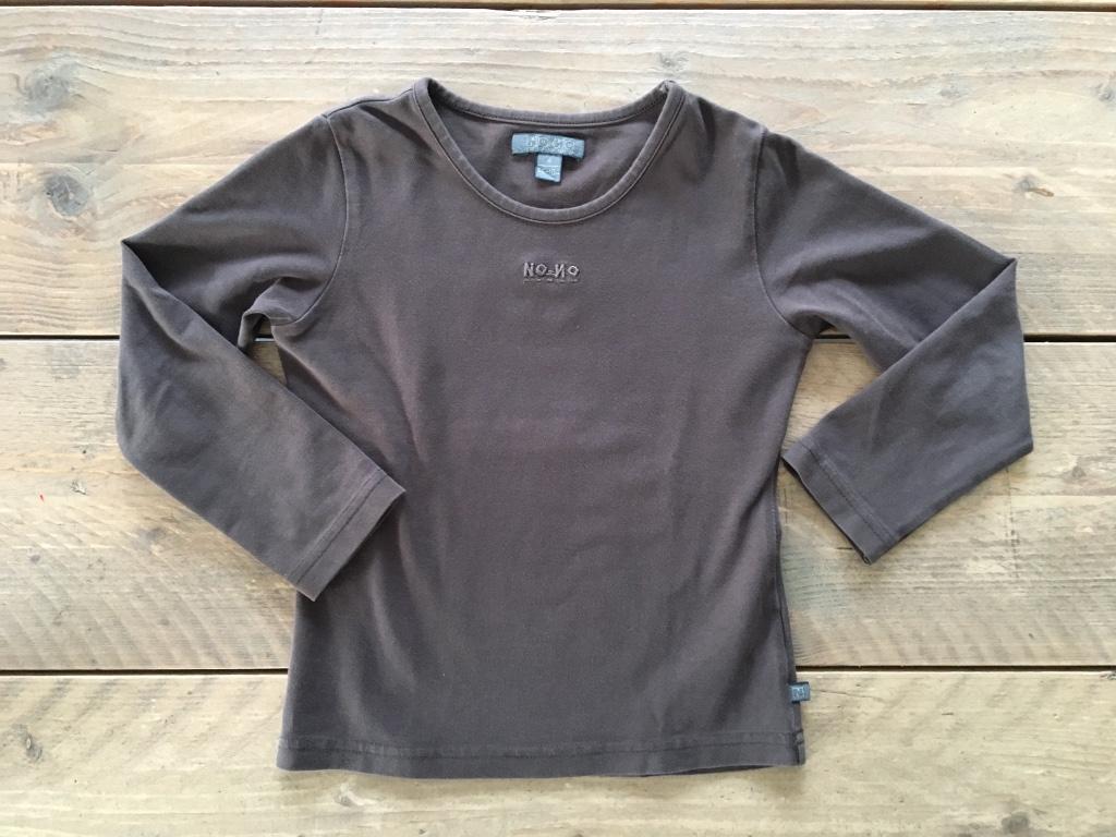 No -no / NONO, bruine longsleeve maat 98 - 104, Ophalen of Verzenden, Nono, Jongen of Meisje, Shirt of Longsleeve