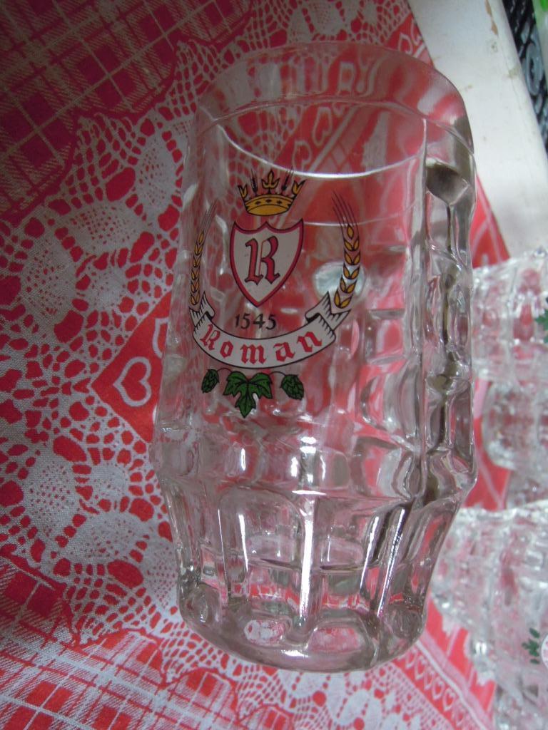 collection verre à bière Roman 1545 avec oreille - anse Ital, Enlèvement ou Envoi, Utilisé, Verre à bière