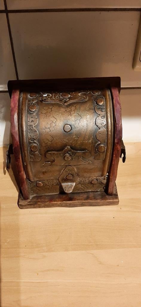 💥Wijnfleshouder in Arts & Crafts-stijl decoratief 1920, Ophalen