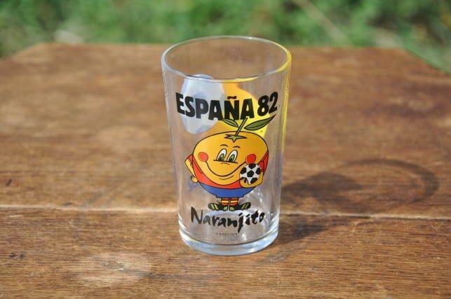 verre emblème et mascotte foot espagne 1982, Enlèvement ou Envoi, Utilisé