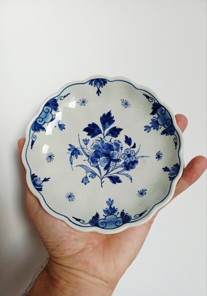 Delfs blauw bordje porceleinen fles, Ophalen of Verzenden