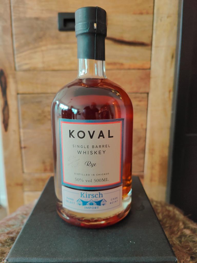 Whisky Koval Single Barrel, 50 % seigle, 500 ml, Chicago, Neuf, Autres régions, Enlèvement ou Envoi, Pleine