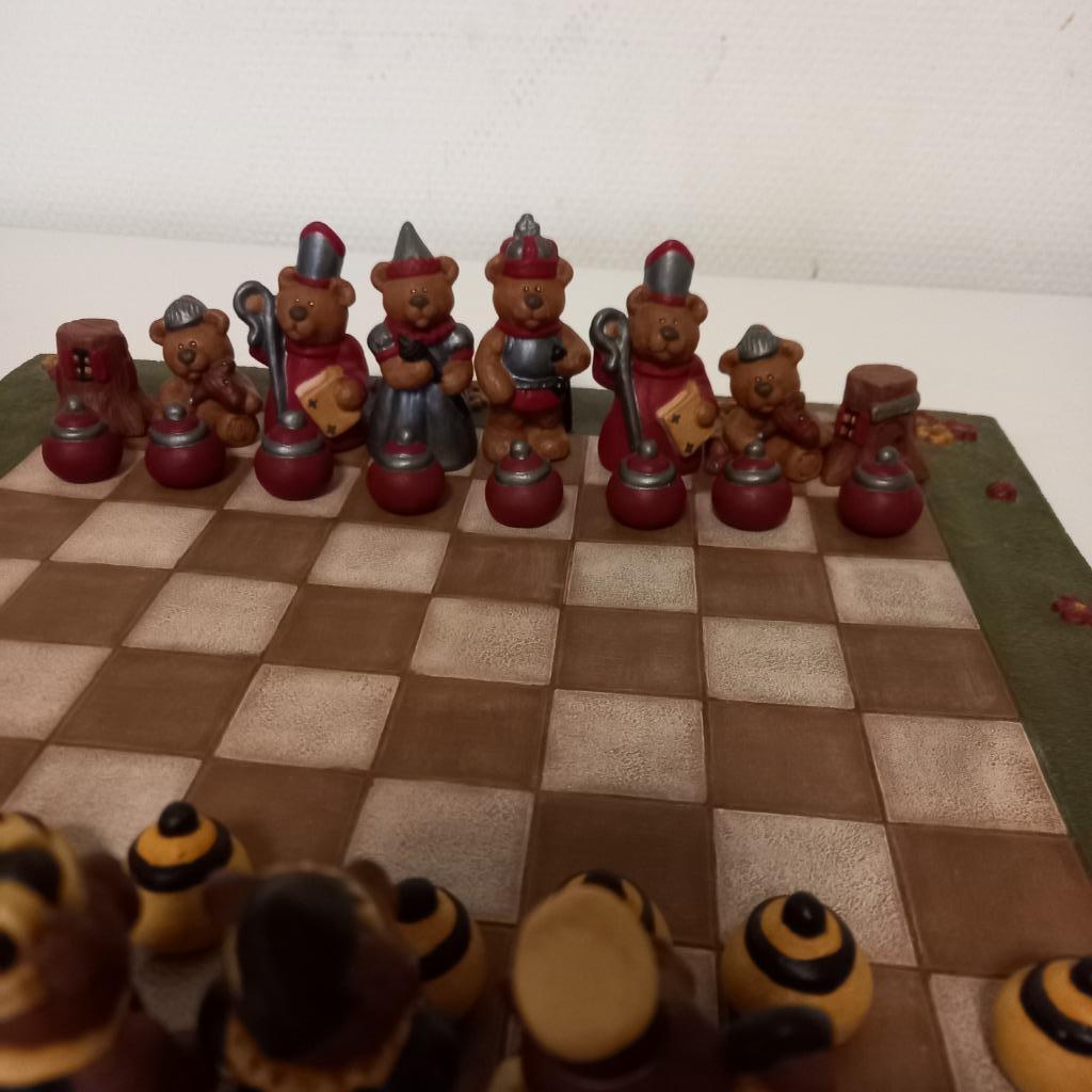 Prachtig beren schaakspel, Een of twee spelers, Ophalen, Zo goed als nieuw