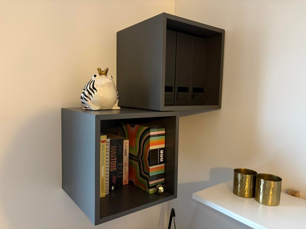 2 deco/box/kubus opbergers, Ophalen, Zo goed als nieuw