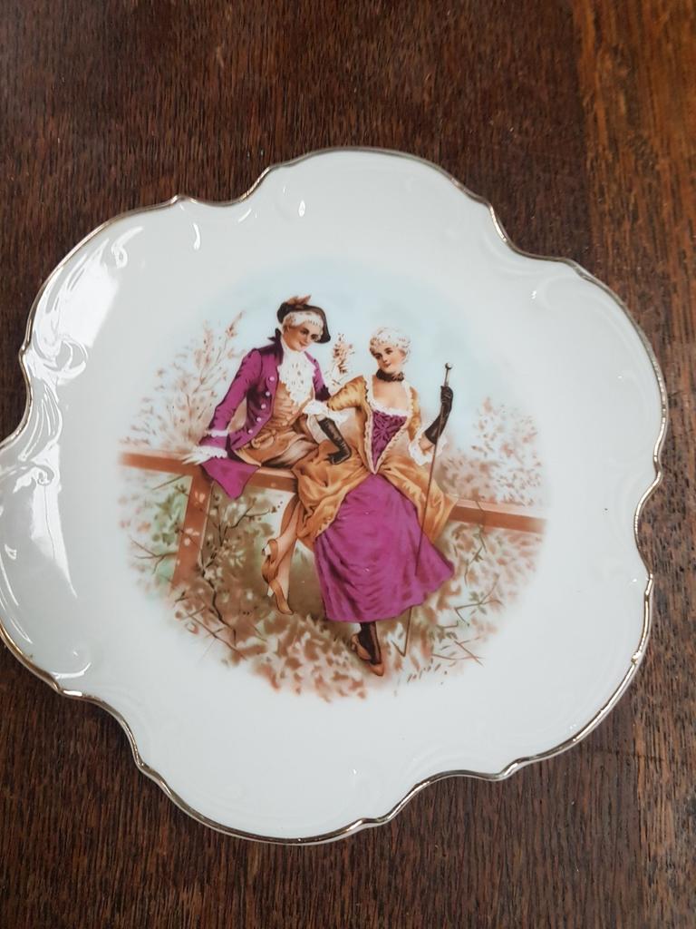 Sierbord met man en vrouw, Ophalen of Verzenden