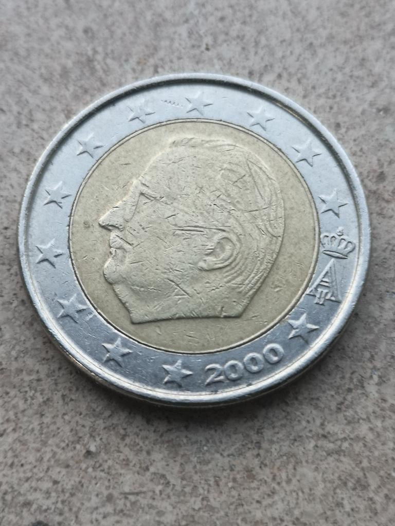 2euromunt België 2000, Postzegels en Munten, Munten | Europa | Euromunten, Ophalen of Verzenden, België, 2 euro