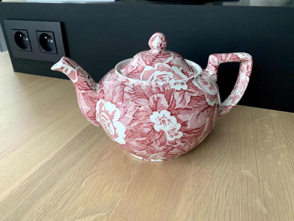 Théière vintage Burley Staffordshire Victorian Chintz, Ophalen, Gebruikt