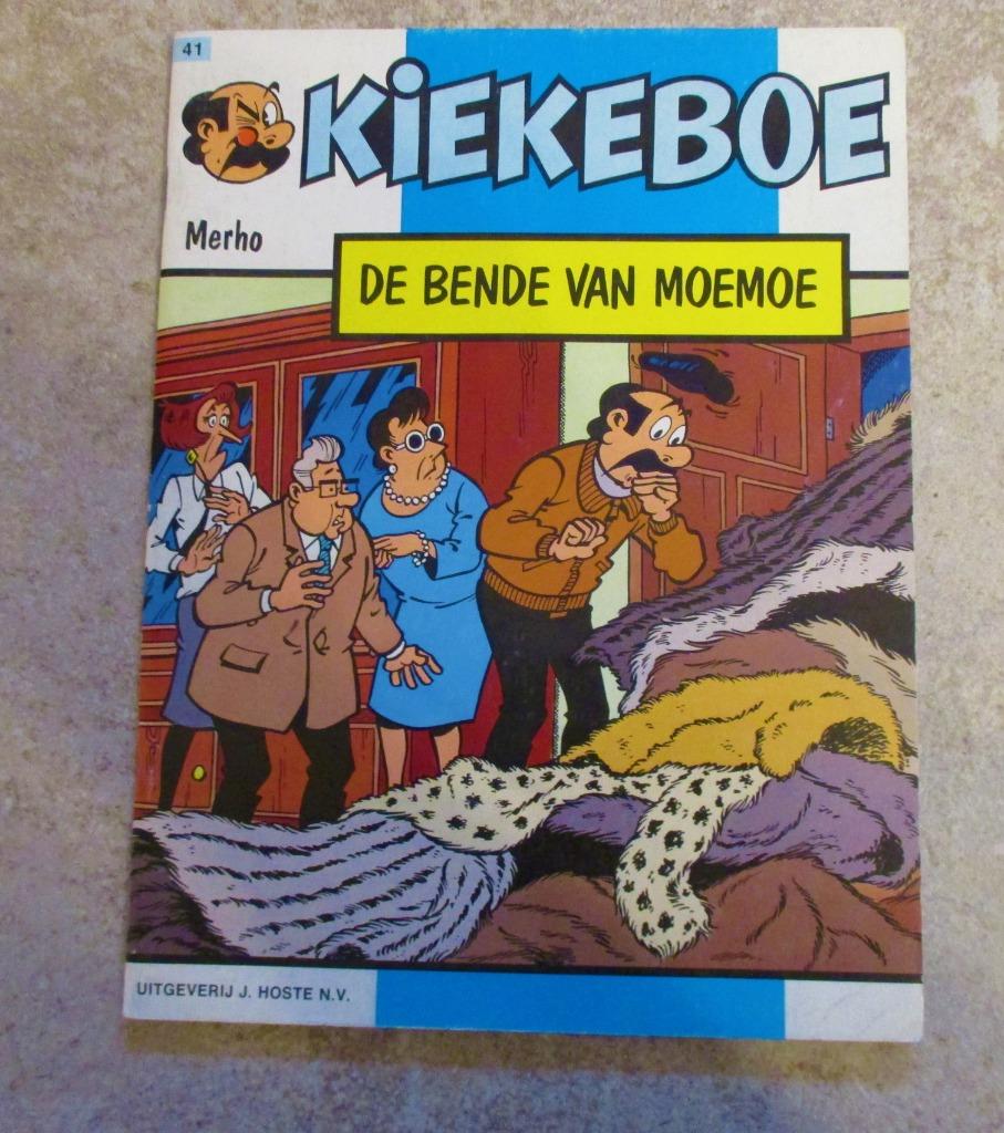 Strip van Kiekeboe - De Bende van Moemoe - Merho, Boeken, Eén stripboek, Ophalen of Verzenden, Gelezen, Merho