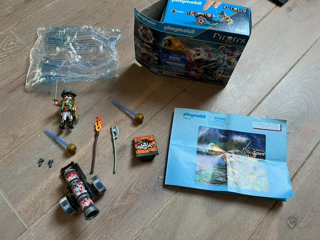 Playmobil Pirates 70415 - Piraat met kanon, Kinderen en Baby's, Speelgoed | Playmobil, Ophalen of Verzenden, Zo goed als nieuw