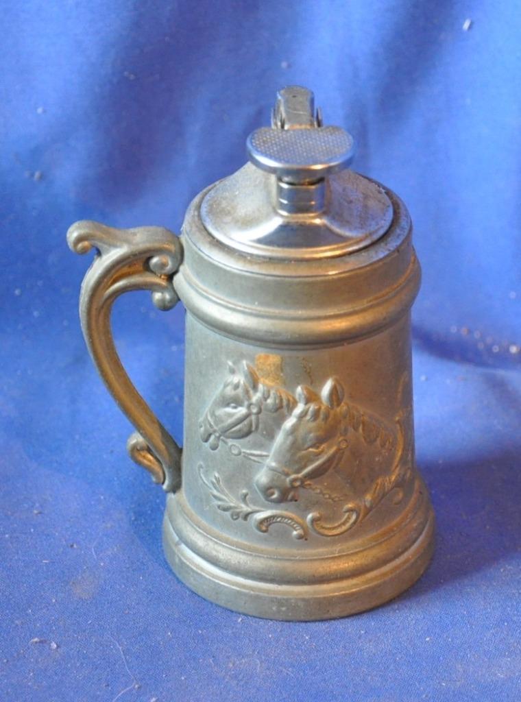 briquet de table metal forme chope, Enlèvement ou Envoi, Utilisé, Briquet