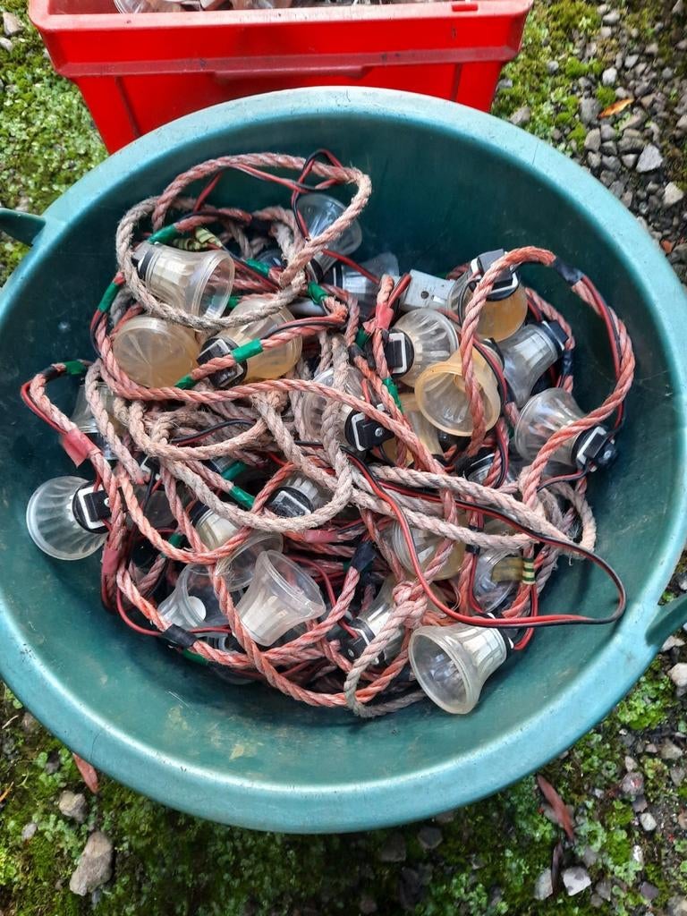 Buitenverlichting girlande lichtkettingen circustent tenten, Tuin en Terras, Ophalen, Zo goed als nieuw