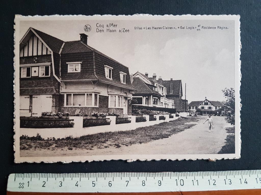 Postkaart De Den Haan a/Zee Coq s/Mer Résidence Regina, Verzamelen, Ophalen of Verzenden, 1940 tot 1960, Ongelopen, West-Vlaanderen