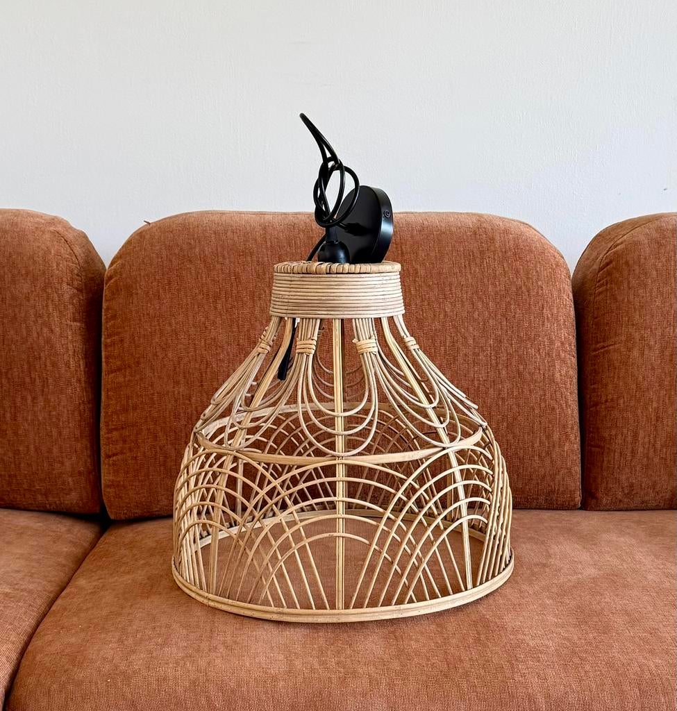 Nieuwe rotan hanglamp., Ophalen, Rond, Nieuw, Bohemian