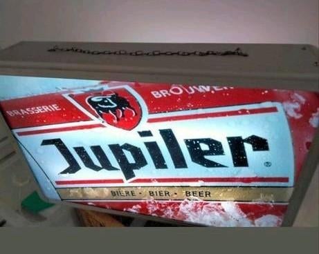 Vintage lichtbak van Jupiler.
Dubbelzijdig.
Werkt goed, Verzamelen, Ophalen of Verzenden, Zo goed als nieuw, Duvel