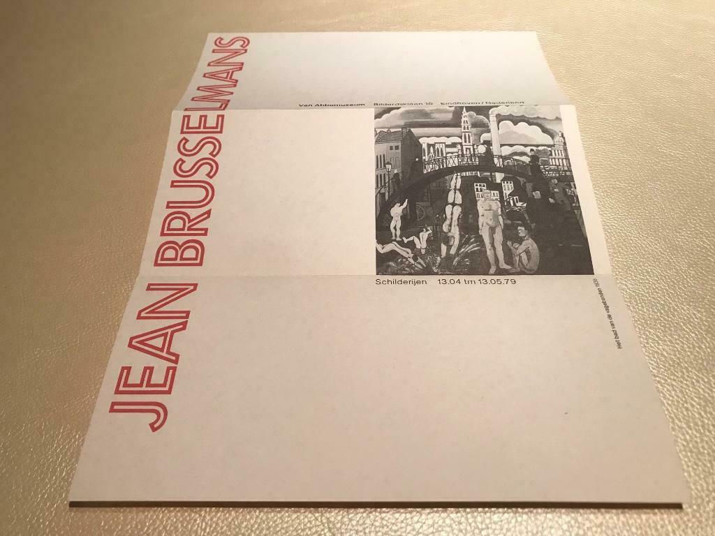 Jean Brusselmans posterinvitatie, Ophalen of Verzenden, Zo goed als nieuw, Schilder- en Tekenkunst