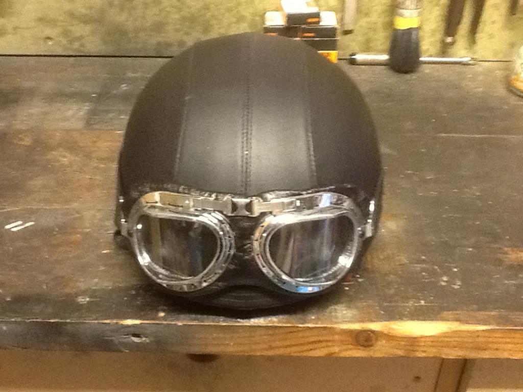 Retro helm, Fietsen en Brommers, Ophalen, Gebruikt, Helm