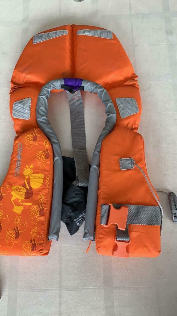 Reddingsvest Tribord Kind 10-20 kg, Ophalen, Zo goed als nieuw, Reddingsvest of Zwemvest, Tribord
