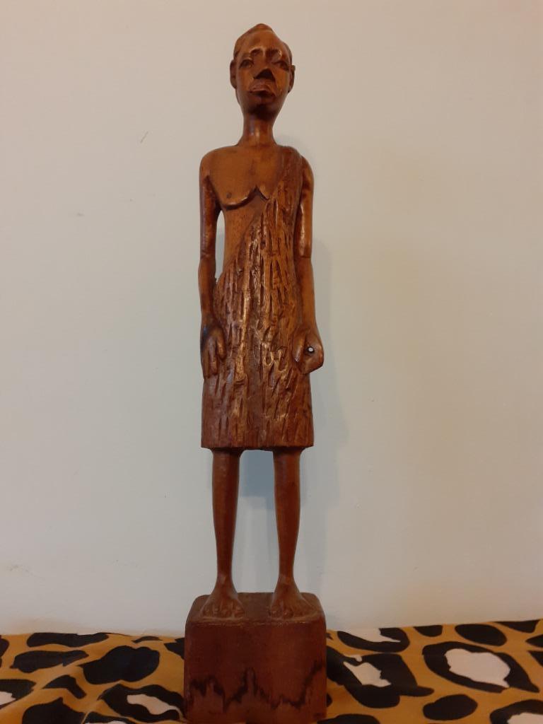 Afrikaans houten beeld, Ophalen